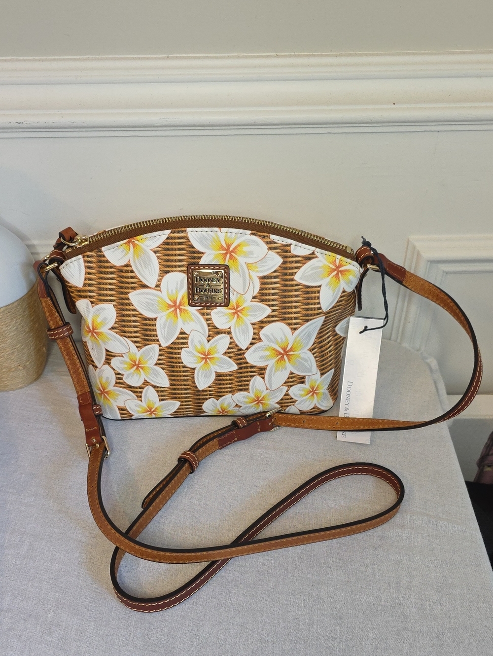 Dooney & Bourke Plumeria Suki Crossbody bag in woven-print coated  Canvas
